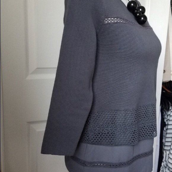 🎉HP! LOFT NWT Dark Grey Top XXSP - Picture 6 of 7